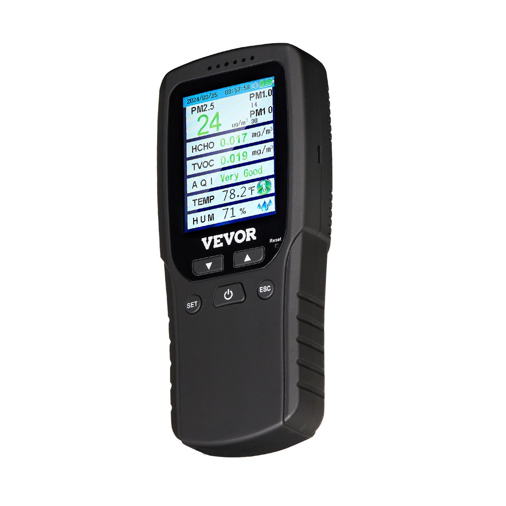 Monitor de calidad del aire VEVOR 8 en 1
