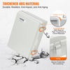 VEVOR Caja de conexiones eléctricas para exteriores, 16,93 x 12,99 x 7,09 pulgadas, caja de plástico  con tapa con bisagras y pestillo de acero inoxidable,