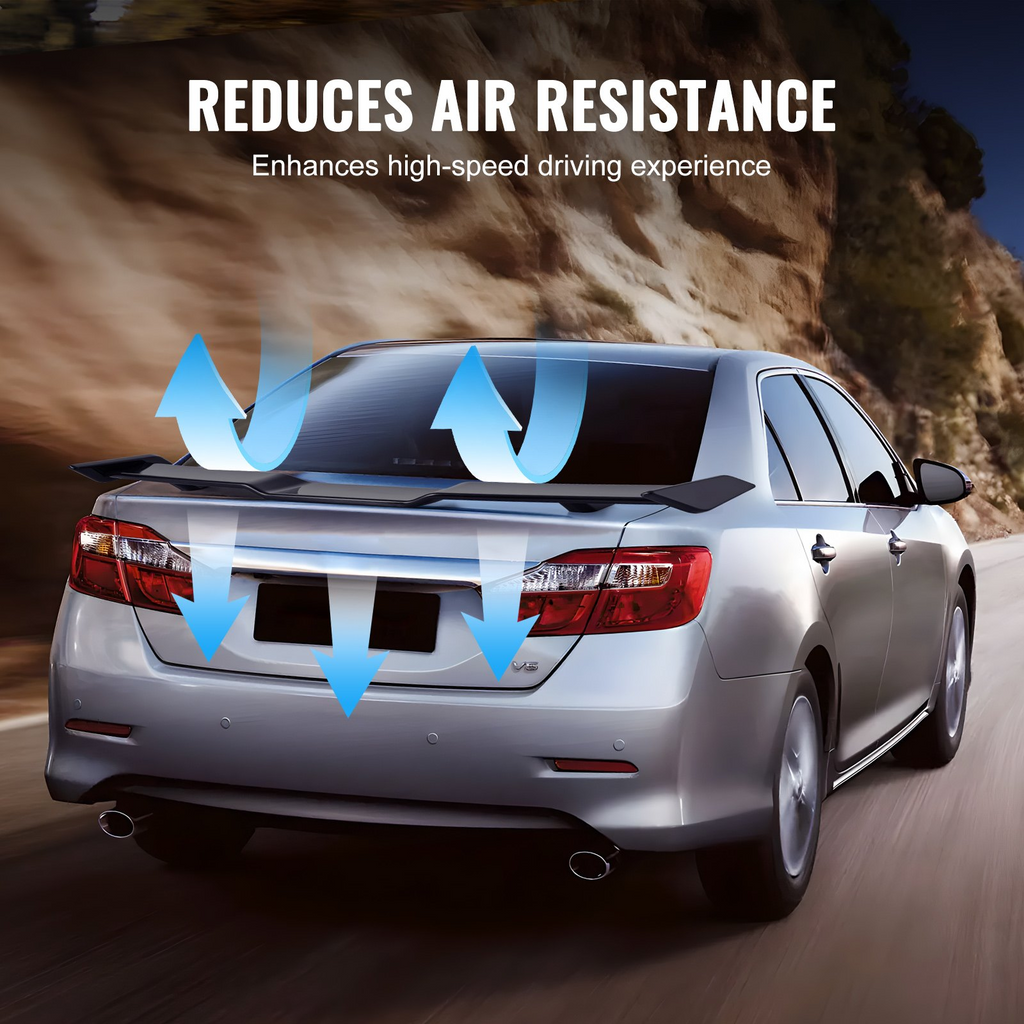 Alerón trasero para coche VEVOR GT Wing, 57,9 pulgadas compatible con Camry 2018-2023 material ABS de alta resistencia