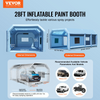 Cabina de pintura inflable VEVOR 27,9 x 15,7 x 10,8 pies de 950 W + 750 W