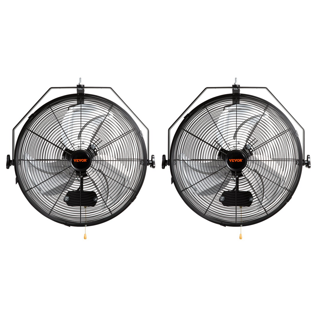 Ventilador de pared 2 pieza 18 pulgadas resistente al agua 3 velocidades 4000 CFM