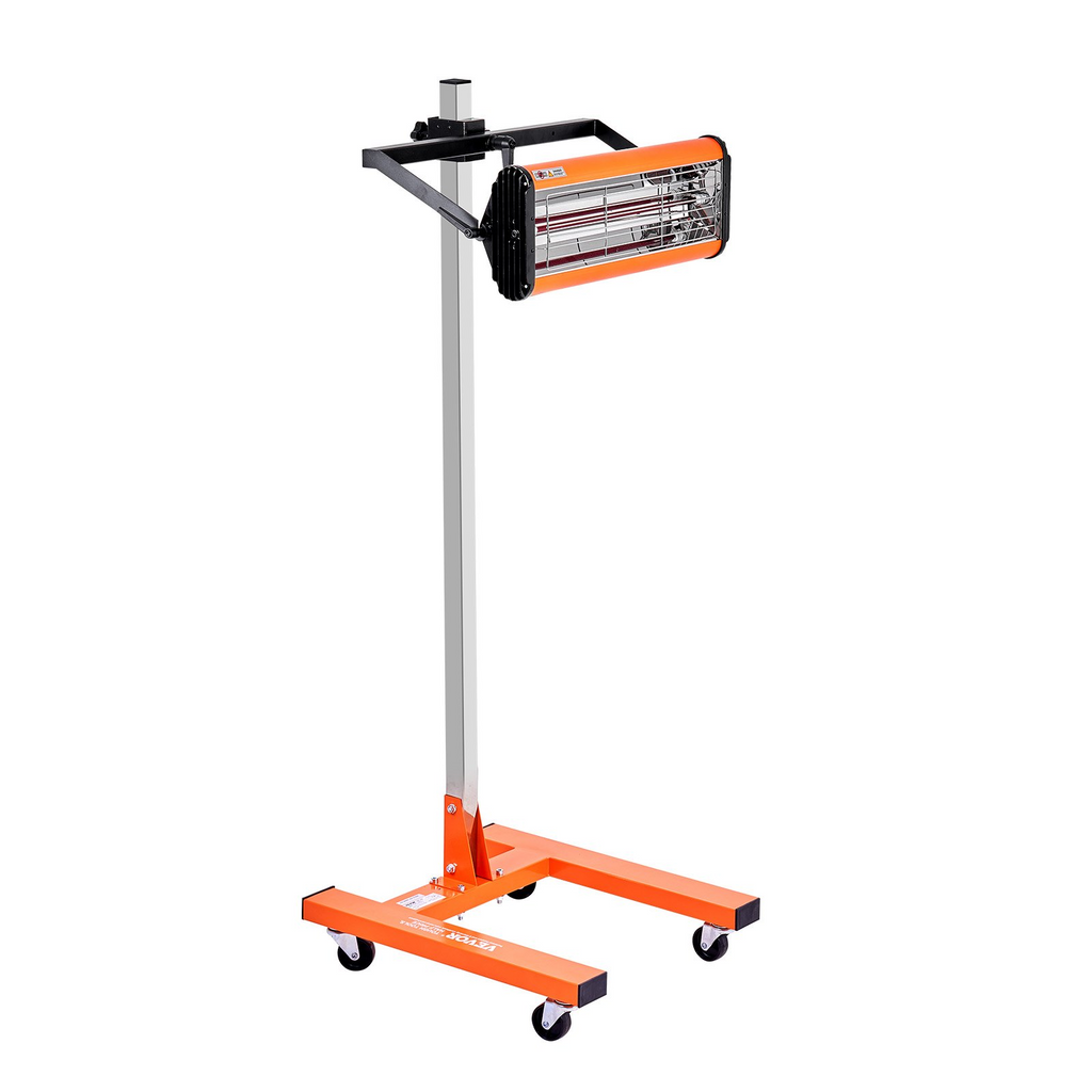 Lámpara de curado por infrarrojos VEVOR 1500W con temporizador de 1 a 60 min área de horneado de 3.44 pies cuadrados