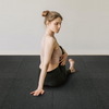 Juego de 6 alfombrillas para gimnasio de 1/2 pulgada de grosor 24 x 24 pulgadas con espuma EVA y parte superior de goma entrelazada