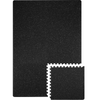 Juego de 6 alfombrillas para gimnasio de 1/2 pulgada de grosor 24 x 24 pulgadas con espuma EVA y parte superior de goma entrelazada
