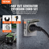 Kit de cable de generador y caja de entrada de energía VEVOR de 50 amperios 15 pies
