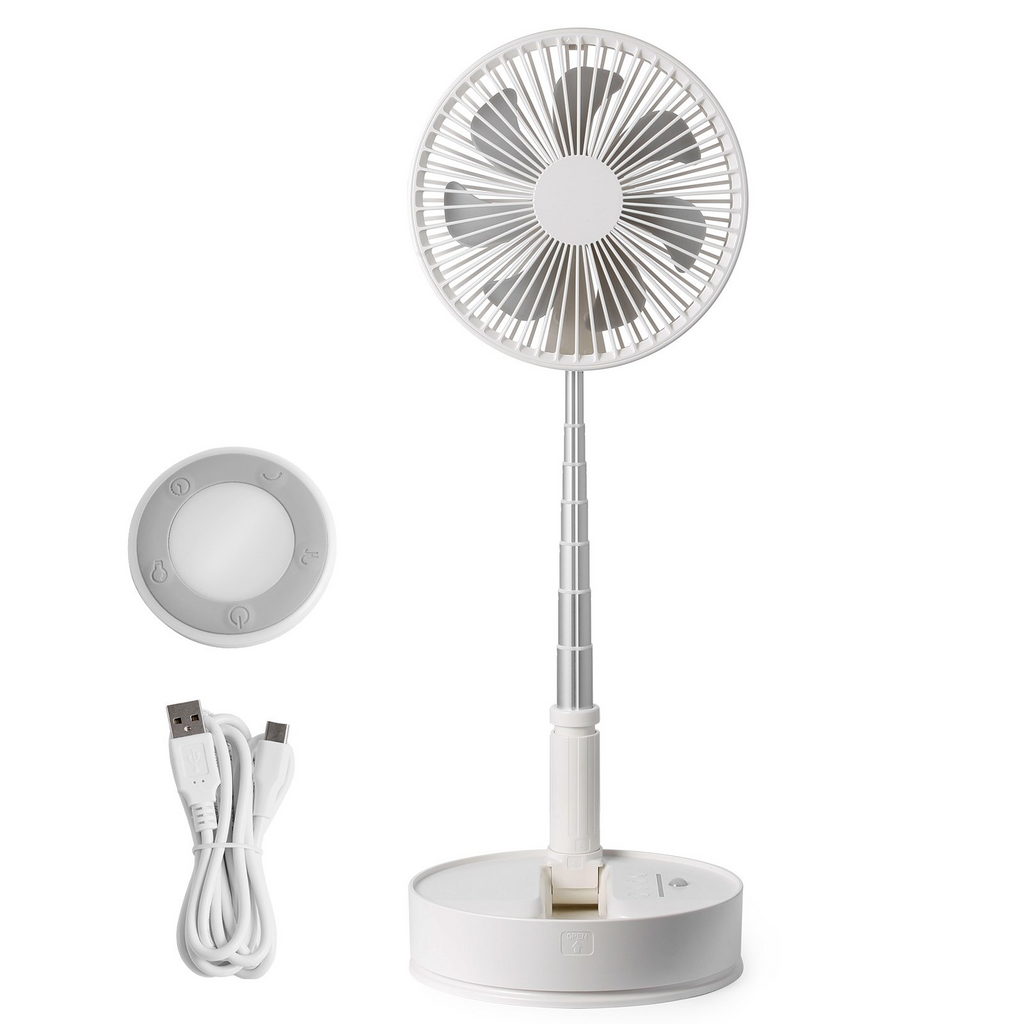 VEVOR Ventilador de pie oscilante plegable de 8 pulgadas con control remoto