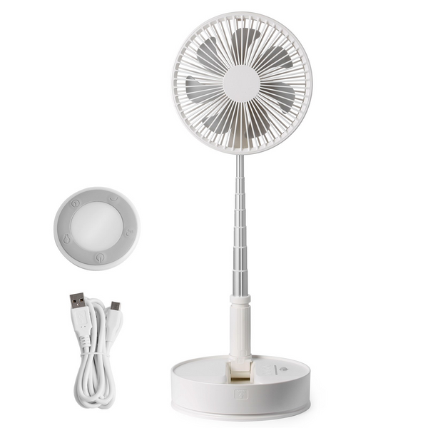 VEVOR Ventilador de pie oscilante plegable de 8 pulgadas con control remoto