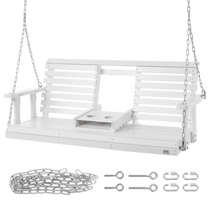 VEVOR Columpio de madera para porche de 1,5 m capacidad de carga mejorada de 400 kg