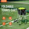 VEVOR - Cesta para pelotas de tenis plegable con capacidad para 150 pelotas de tenis