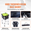VEVOR - Cesta para pelotas de tenis plegable con capacidad para 150 pelotas de tenis