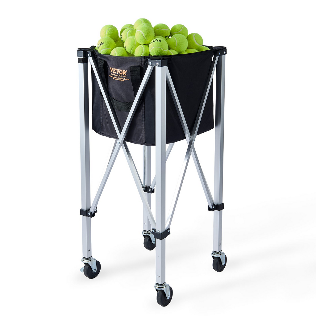 VEVOR - Cesta para pelotas de tenis plegable con capacidad para 150 pelotas de tenis