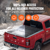 Funda de lona plegable de tres pliegues para caja de camioneta compatible con Chevy Silverado GMC Sierra 1500 2019-2024 (no compatible con Classic 19-24) caja de 5'8"