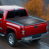 Funda de lona plegable de tres pliegues para caja de camioneta compatible con Chevy Silverado GMC Sierra 1500 2019-2024 (no compatible con Classic 19-24) caja de 5'8"