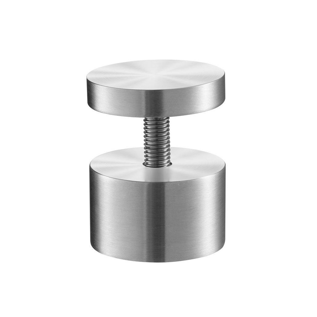 VEVOR Abrazadera de vidrio 10 piezas de soporte de barandilla de vidrio redondo para vidrio templado de 0,31 "-0,62"