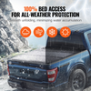 Funda para caja de camioneta plegable en tres partes compatible con Ford F-250 F-350