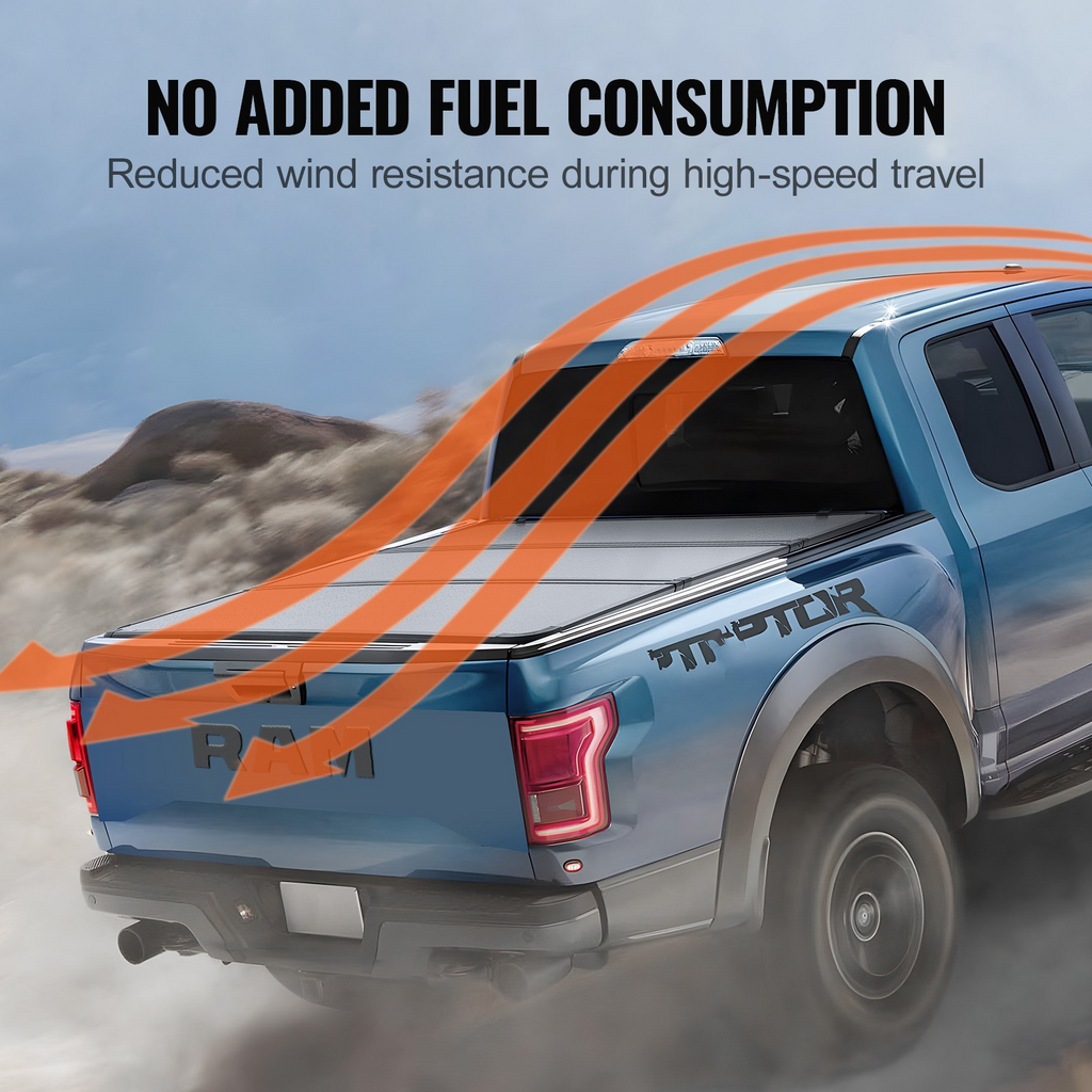 Funda para caja de camioneta plegable en tres partes compatible con Ford F-250 F-350