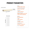 VEVOR Carpet Protection Film, 24" x 100' Floor and Surface Shield with Self Adhesive Backing & Easy Installation, Polyethylene Adhesive Car Mat Protection Film Roll for Construction & Renovation