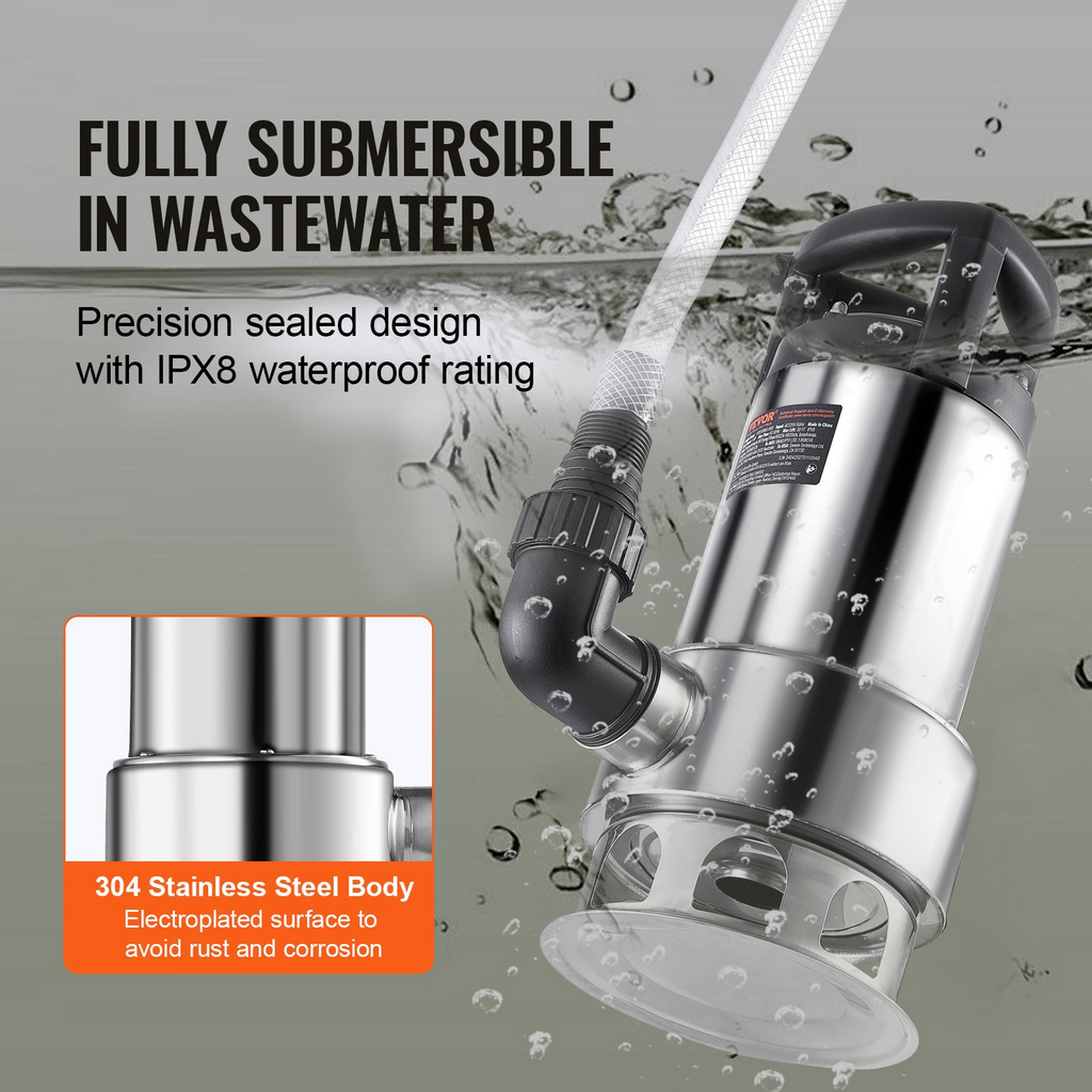 Bomba de sumidero VEVOR de 1 HP 4020 GPH