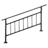 VEVOR Pasamanos de escalera para exteriores aptos para 1-5 escalones ajustable con valla