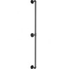 VEVOR Pipe Stair Handrail, 6FT Staircase Handrail, 440LBS Load Capacity Carbon Steel Pipe Handrail, Industrial Pipe Handrail with Wall Mount Support, Round Corner Wall Handrailings for Indoor, Outdoor