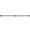 VEVOR Pipe Stair Handrail, 6FT Staircase Handrail, 440LBS Load Capacity Carbon Steel Pipe Handrail, Industrial Pipe Handrail with Wall Mount Support, Round Corner Wall Handrailings for Indoor, Outdoor