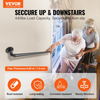 Pasamanos de escalera de tubo VEVOR de 3 pies tubo de acero al carbono con capacidad de carga de 440 libras