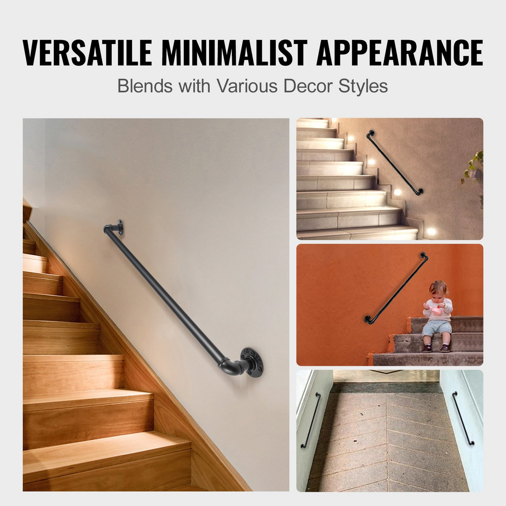 Pasamanos de escalera de tubo VEVOR