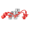 Acopladores hidráulicos cónicos VEVOR de 1/2" NPT de 1/2" con 4 tapas antipolvo