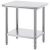 Mesa de trabajo y estación de trabajo comercial VEVOR de 24 x 30 x 32 pulgadas