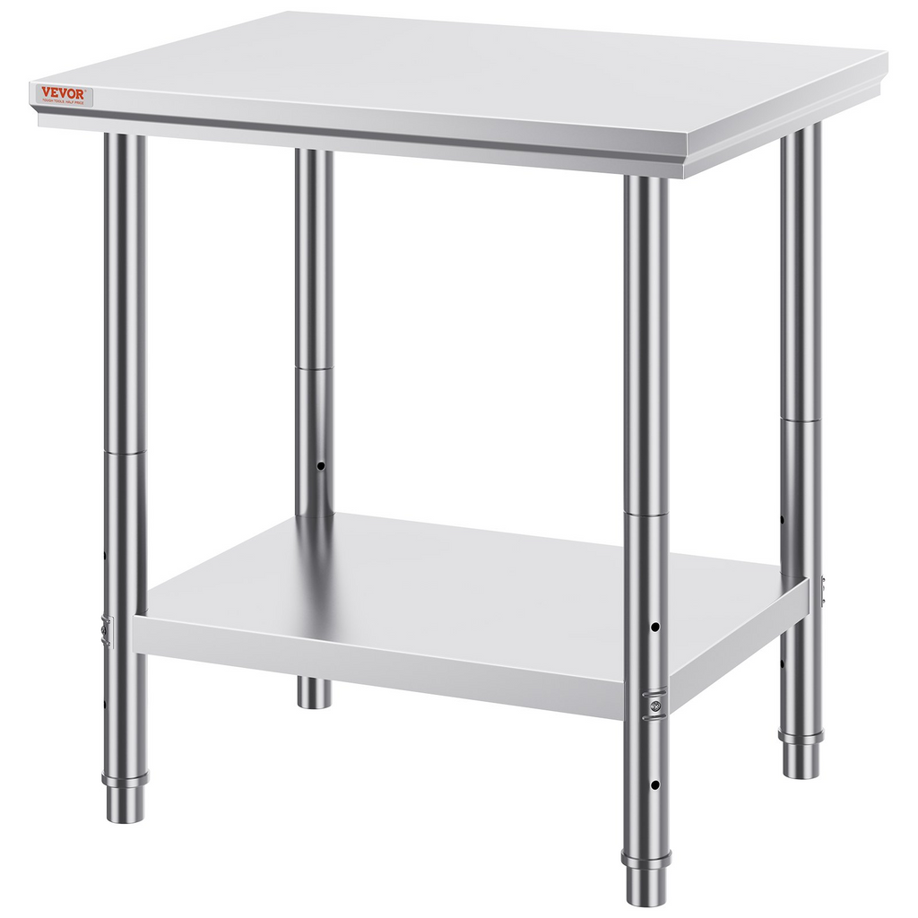 Mesa de trabajo y estación de trabajo comercial VEVOR de 24 x 30 x 32 pulgadas