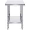 Mesa de trabajo y estación de trabajo comercial VEVOR de 24 x 30 x 32 pulgadas