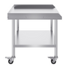 Mesa de trabajo de acero inoxidable VEVOR de 30 x 36 x 30 pulgadas con 4 ruedas
