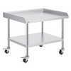 Mesa de trabajo de acero inoxidable VEVOR de 30 x 36 x 30 pulgadas con 4 ruedas