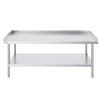 Mesa de trabajo de acero inoxidable VEVOR de 30 x 60 x 26 pulgadas