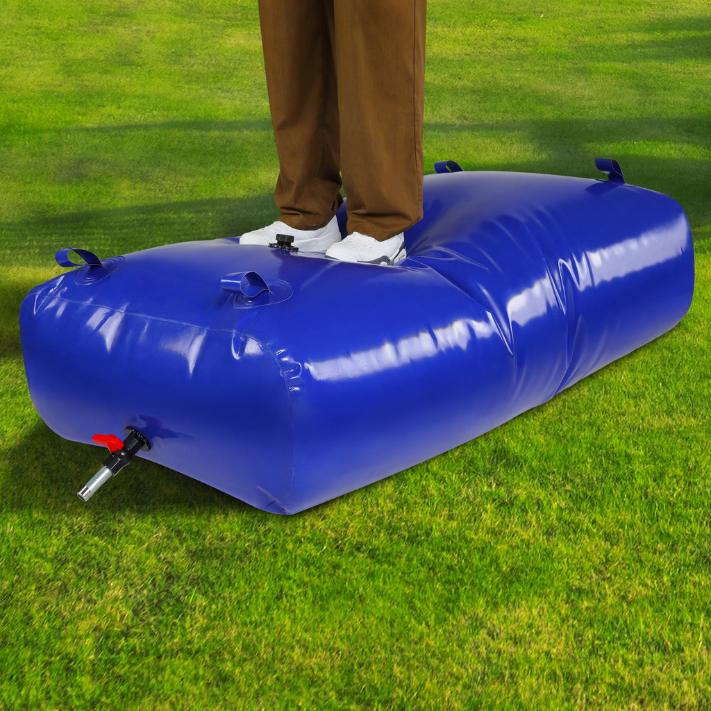 VEVOR - Tanque de agua plegable de 540 l/142,65 galones de PVC azul 1000D