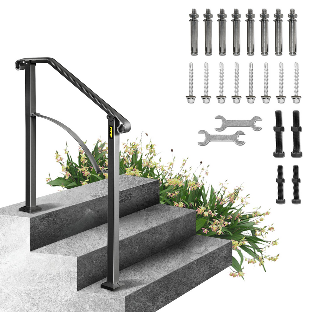 Pasamanos VEVOR para escaleras exteriores aptos para 2 o 3 escalones