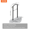 VEVOR Handrails for Outdoor Steps, Fit 1 or 2 Steps Outdoor Stair Railing, Arch#1 Wrought Iron Handrail, Flexible Porch Railing, Black Transitional Handrails for Concrete Steps or Wooden Stairs