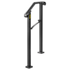 VEVOR Handrails for Outdoor Steps, Fit 1 or 2 Steps Outdoor Stair Railing, Arch#1 Wrought Iron Handrail, Flexible Porch Railing, Black Transitional Handrails for Concrete Steps or Wooden Stairs