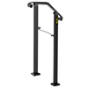 VEVOR Handrails for Outdoor Steps, Fit 1 or 2 Steps Outdoor Stair Railing, Arch#1 Wrought Iron Handrail, Flexible Porch Railing, Black Transitional Handrails for Concrete Steps or Wooden Stairs