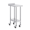 Mesa de trabajo de acero inoxidable VEVOR de 24 x 15 x 40 pulgadas