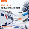 Manguera de agua caliente VEVOR de 30 pies para RV a -45 °F diámetro interior de 5/8" con adaptador GHT de 3/4"