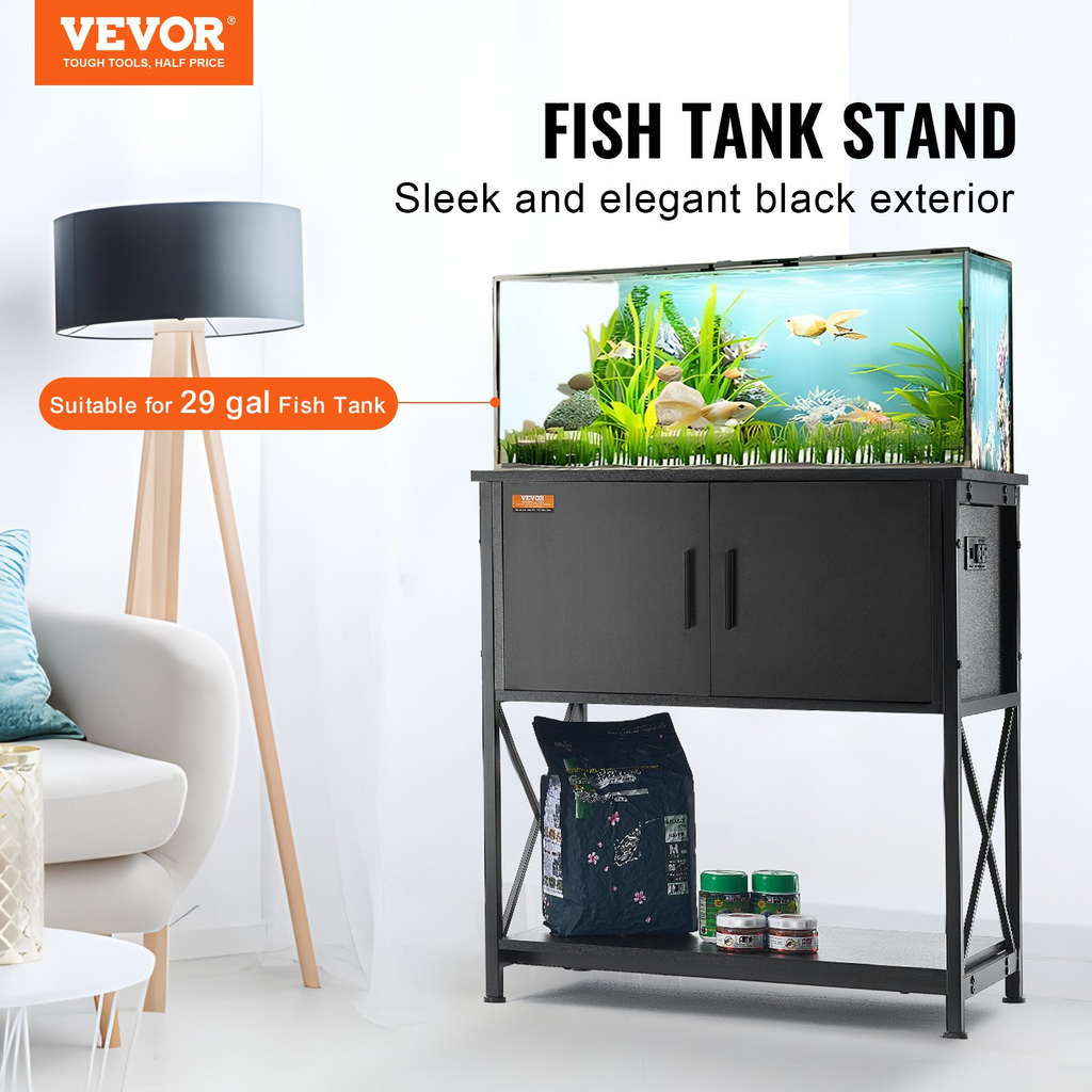 VEVOR Soporte para acuario de 29 galones 28,7 x 16,5 x 30 pulgadas
