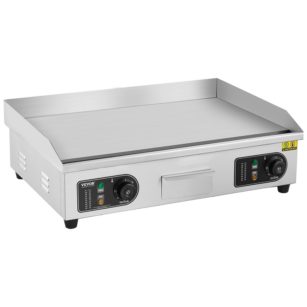 VEVOR - Plancha eléctrica comercial 2800 W 25,98 x 15,75 x 0,39 pulgadas