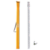 VEVOR - Varilla de medición de aluminio de 9 pies/8 3 secciones varilla de nivelación de 1/8 pulgadas