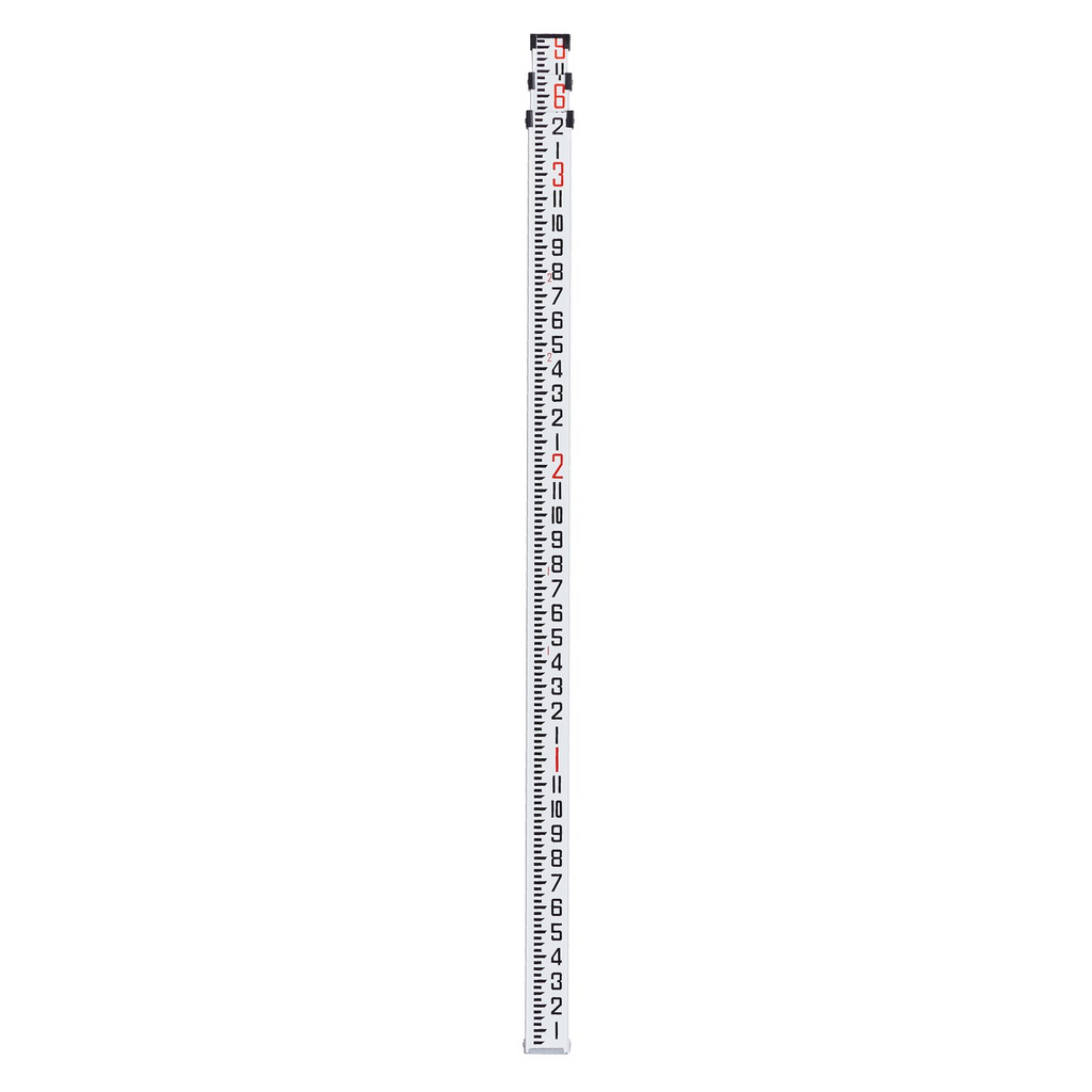 VEVOR - Varilla de medición de aluminio de 9 pies/8 3 secciones varilla de nivelación de 1/8 pulgadas