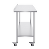 Mesa de trabajo de acero inoxidable VEVOR de 24 x 60 x 40 pulgadas