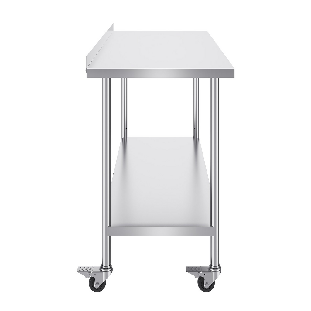 Mesa de trabajo de acero inoxidable VEVOR de 24 x 60 x 40 pulgadas