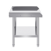 Mesa de trabajo de acero inoxidable VEVOR de 24 x 28 x 26 pulgadas
