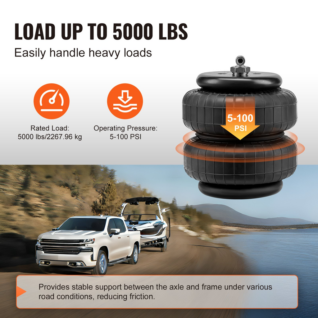 Kit de suspensión de bolsas de aire VEVOR compatible con Chevrolet Silverado 2500/3500HD y GMC Sierra 2500/3500HD 4WD RWD 2001-2010