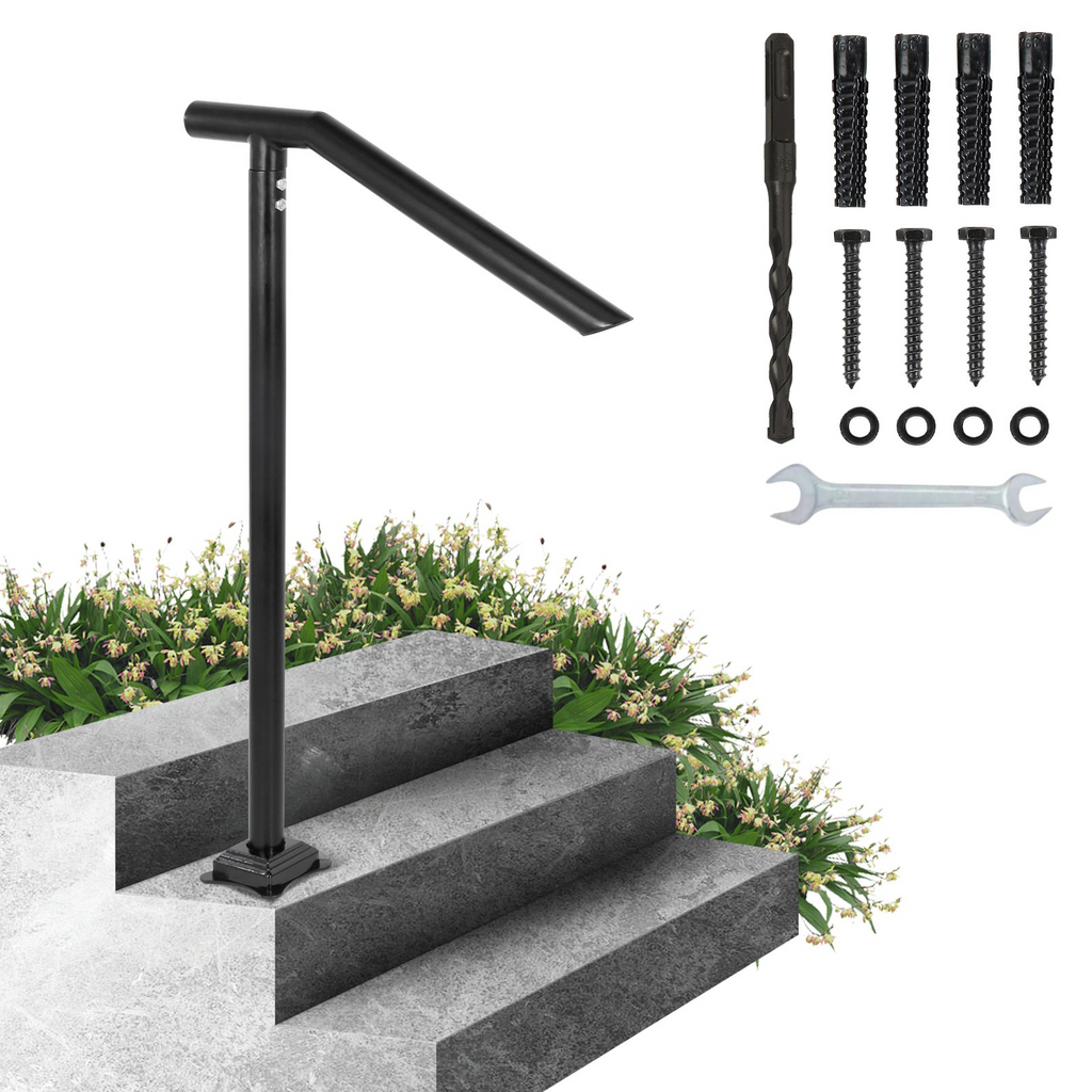 Pasamanos de escalera de hierro de 3 pies de VEVOR